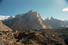 17 Biale Peak, Cathedral And Lobsang Spire From Khoburtse Just After Sunrise